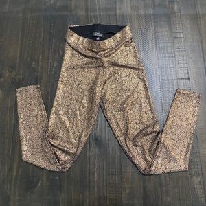 NWOT TopShop Snakeskin Glitter Leggings